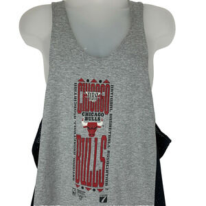Vintage 90s Chicago Bulls Stringer Tank Top T Shirt Basketball Gray XL X-Large